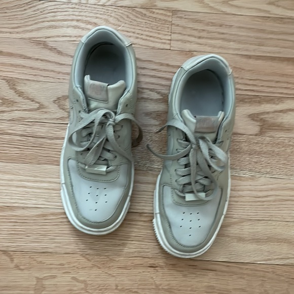 Nike Air Force 1 Pixel Sneaker - STONE/ BONE/ SUMMIT WHITE - Size 6 - Picture 6 of 8